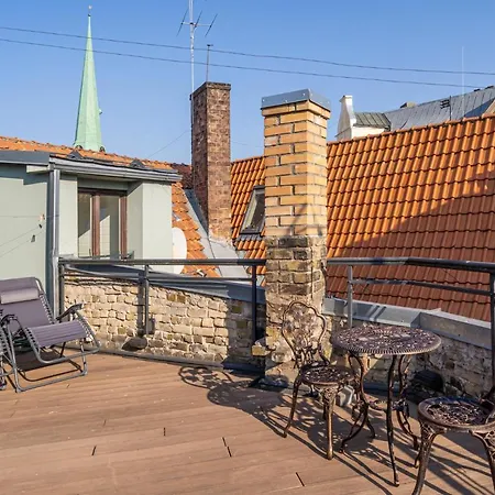 Awesome Old Town Rooftop With Terrace Apartment *